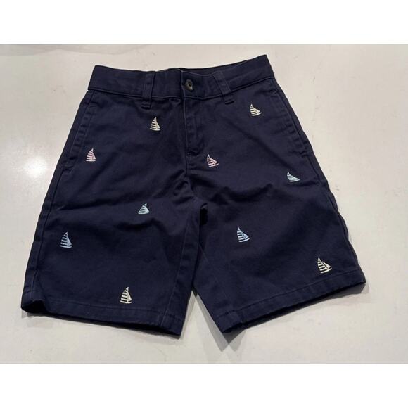 Janie and Jack Other - Janie And Jack Boys Navy Blue Embroidered Sailboat Shorts Boys Size 4 Nautical